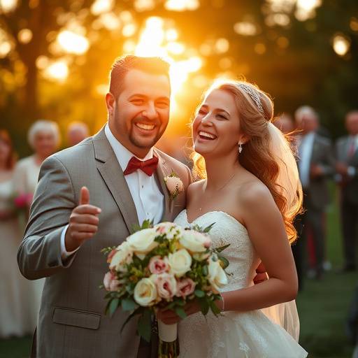 Foto di un matrimonio felice